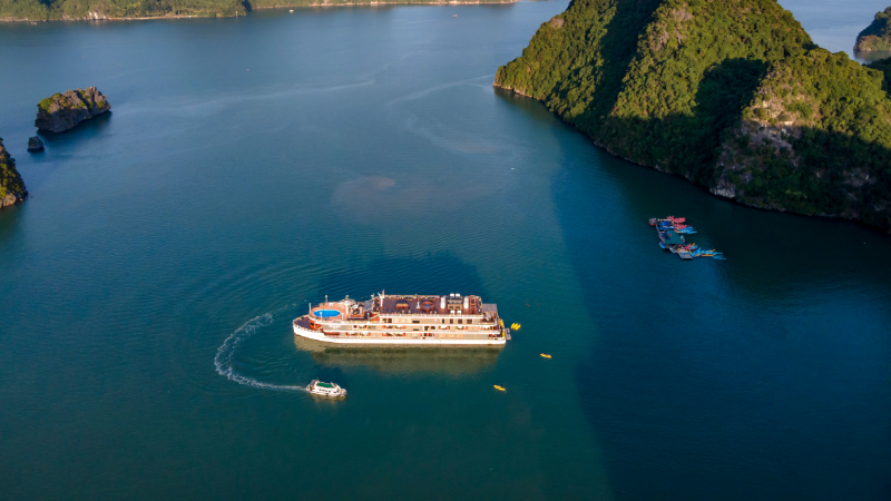 Ninh Binh and Halong Bay Tour: The Perfect Vietnam Journey with AFS Travel 5 Luxury overnight cruise ship on Halong Bay – highlight of a Ninh Binh and Halong Bay tour